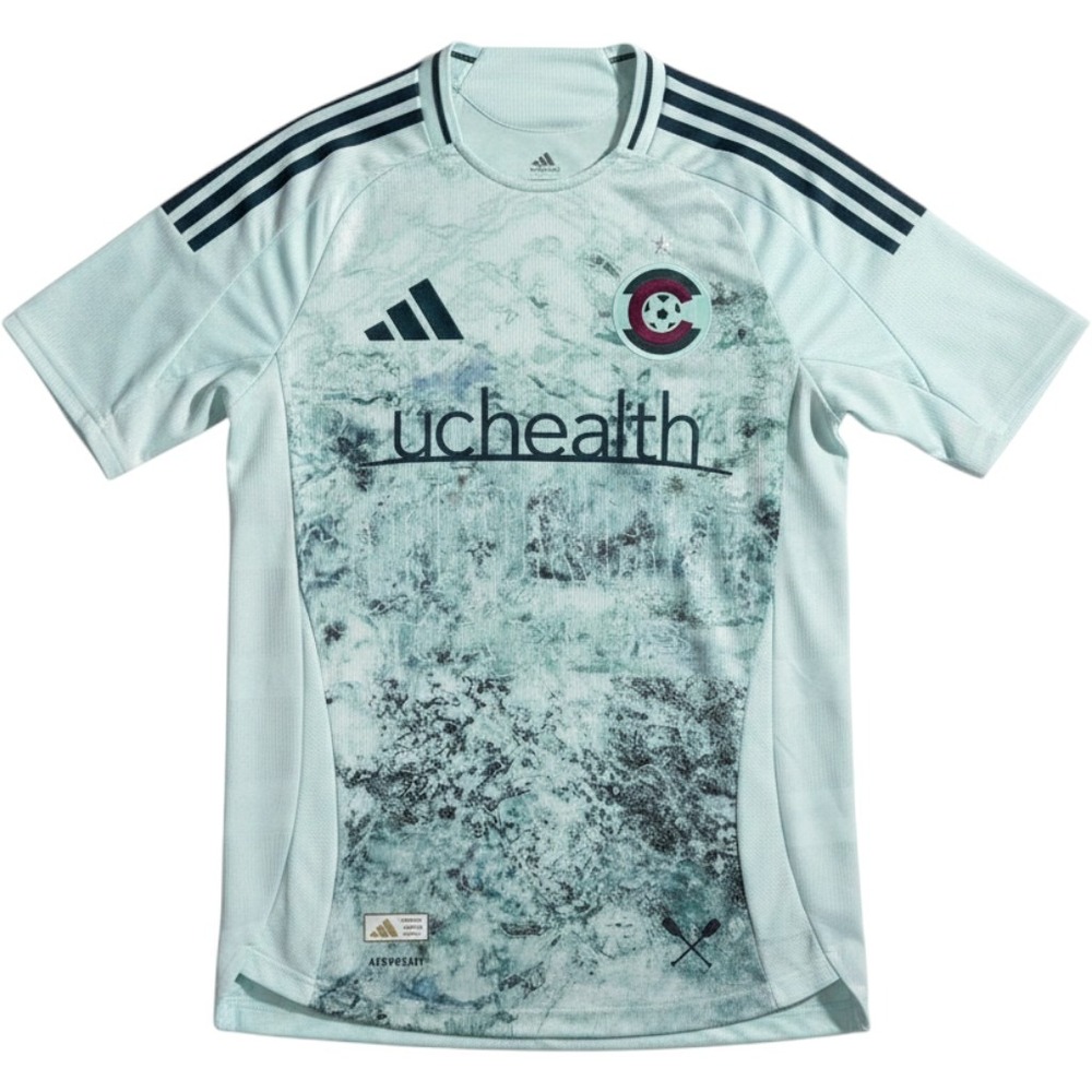 adidas Light Mint Athletic Jersey Colorado Rapids Rosenberry NWT